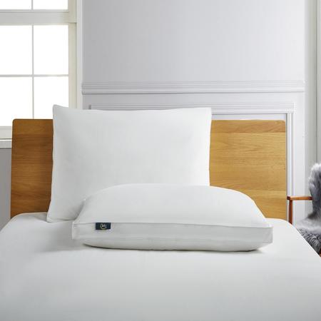 SERTA Side-Sleeper White Goose Feather & Down Fiber Pillows, Jumbo, PK2 SE201513K